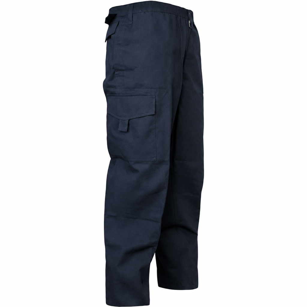 Pantalon Cargo Gabardina Azul Marino 2XL