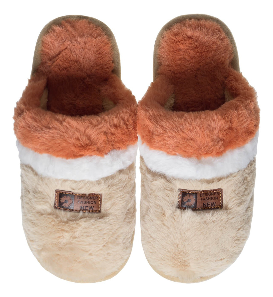 Pantufla Julia Mujer Beige Invierno